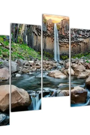 Schilderij - Svartifos waterval, IJsland Wyprzedaż