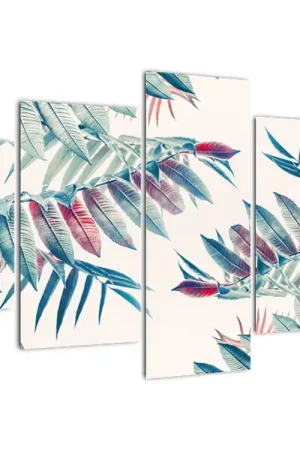 Schilderij - Tropische bladeren Wyprzedaż