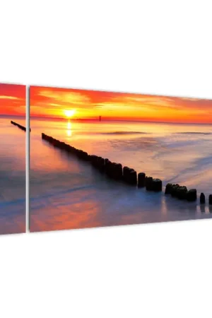 Schilderij - Zonsondergang, Oostzee, Polen Kup teraz