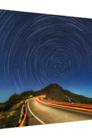 Tylko dziś Schilderij - Roterende sterren