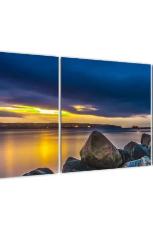 Darmowa dostawa Schilderij - Wolken boven water