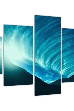 Schilderij - Wolkengolf Bezpieczna płatność