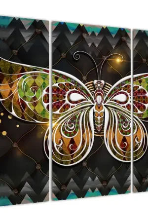 Schilderij - Tovervlinder Autentyczny