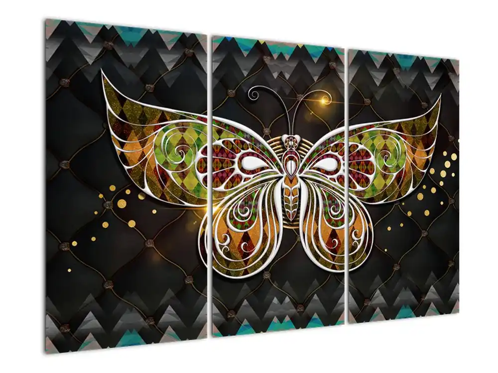 Schilderij - Tovervlinder Autentyczny