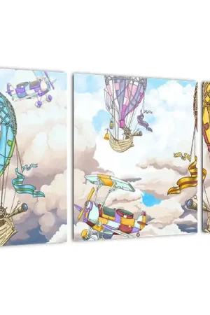 Schilderij - Tocht in de wolken Wysoka jakość