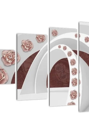 Wysoka jakość Schilderij - 3D bogen met bloemen