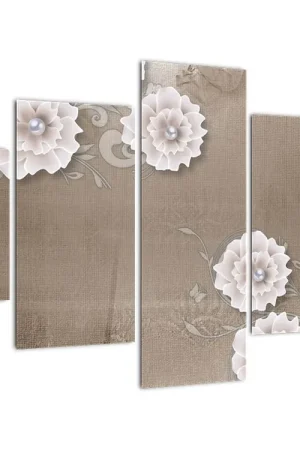 Tani Schilderij - Draperie met bloemen