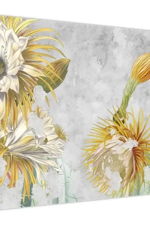 Nowość Schilderij - Bloeiende cactussen, vintage