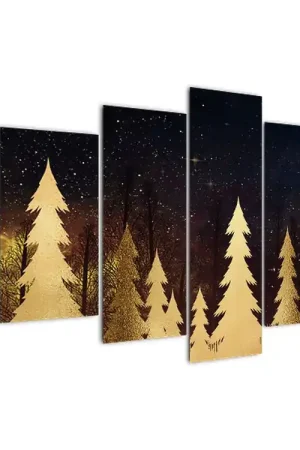 Schilderij - Gouden nacht Rabat