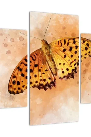 Oferta Schilderij - Oranje vlinder, aquarel