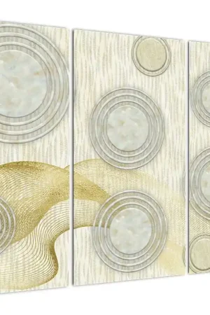 Premium Schilderij - Abstractie, marmeren kringen