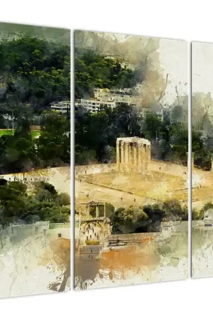 Najlepsza cena Schilderij - Zeustempel, Athene, Griekenland