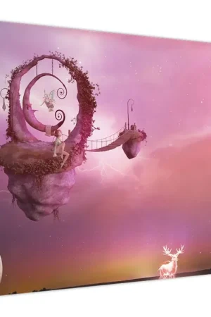 Schilderij - Waternimf op een drijvend eiland Bezpieczna płatność