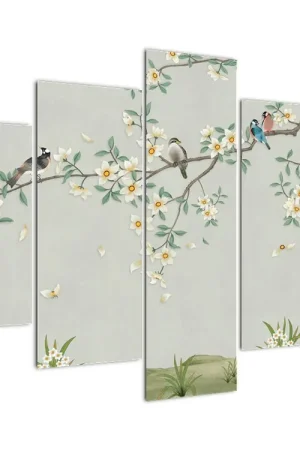 Schilderij - Vogelbijeenkomst Najlepsza cena