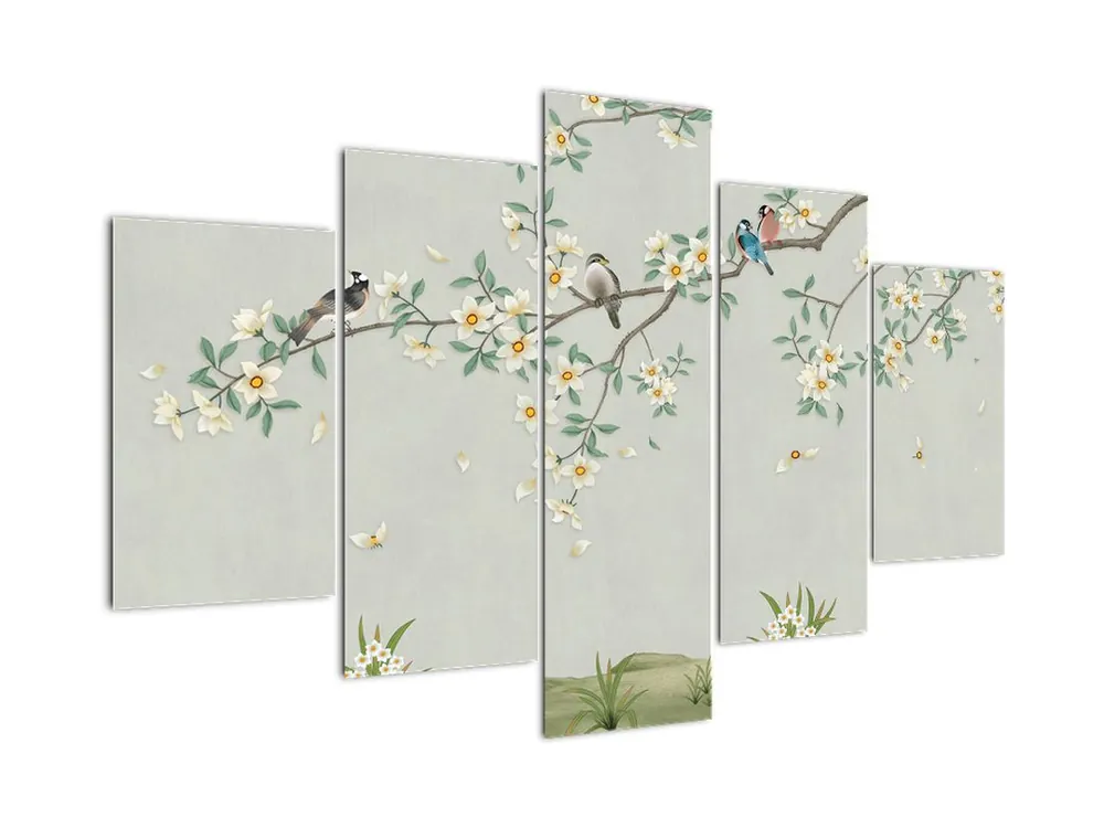 Schilderij - Vogelbijeenkomst Najlepsza cena