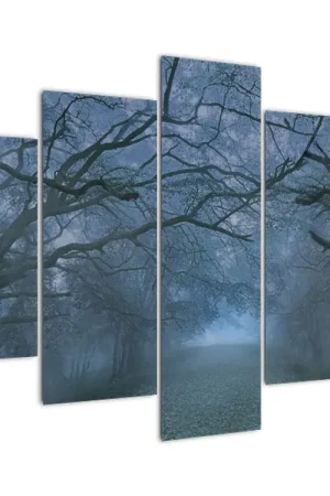 Schilderij - Bos in de nevel Ostatnia szansa