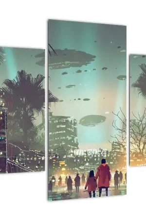 Zwrot pieniędzy Schilderij - Stad van de toekomst