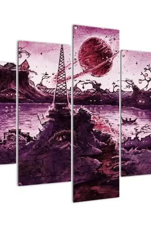 Schilderij - Betoverd dorp Zwrot pieniędzy