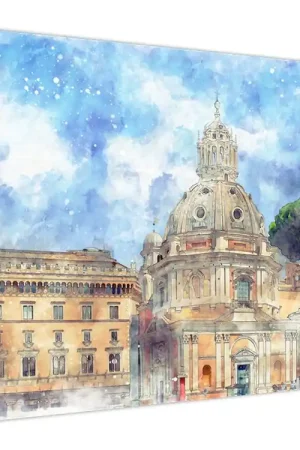 Szybka dostawa Schilderij - Santa Maria di Loreto, Rome, Italië