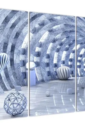 Schilderij - 3D abstractie Oryginalny