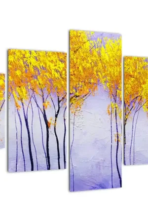 Schilderij - Gele bomen Darmowa dostawa