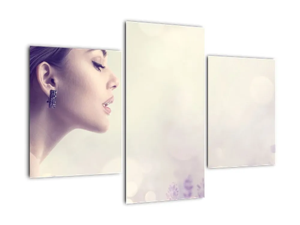 Schilderij - Vrouw met lavendel Wyprzedaż