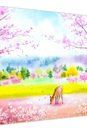 Schilderij - Geschilderd reebokje, aquarel Zwrot pieniędzy