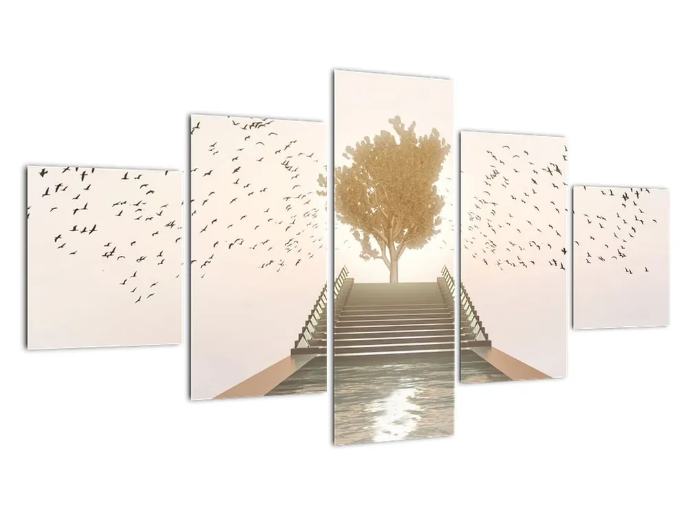 Najlepsza cena Schilderij - Brug naar het onbekende