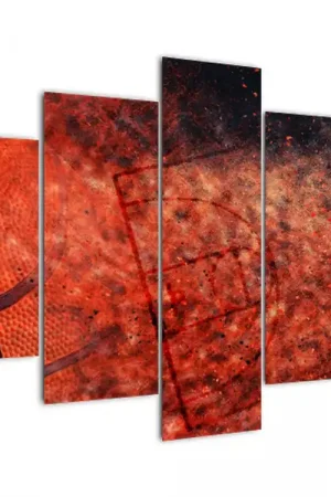 Autentyczny Schilderij - Bal voor basketbal