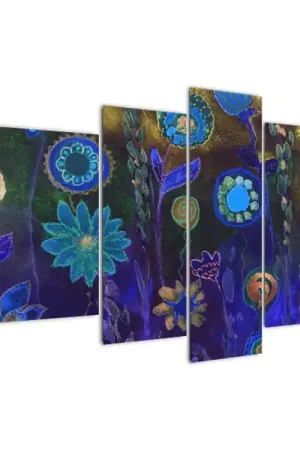 Wyprzedaż Schilderij - Donkerblauwe bloemen