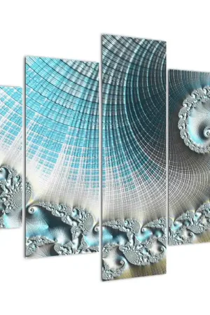 Schilderij - Getextureerde spiralen Wysoka jakość