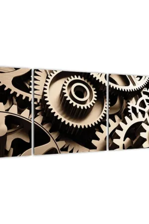 Schilderij - Klokonderdelen Popularny