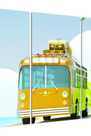 Schilderij - Weg naar de tropen Wysoka jakość