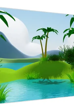 Schilderij - Meren in de jungle Zwrot pieniędzy