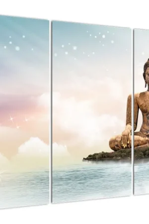 Schilderij - Boeddha houdt toezicht over de aarde Kup teraz