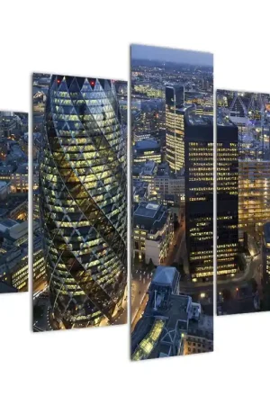 Bezpieczna płatność Schilderij - Avondpanorama van Londen