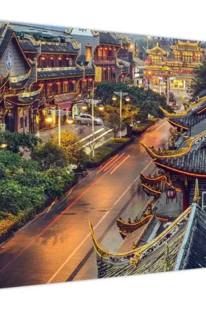 Zamów teraz Schilderij - Qintai Road, Chengdu, China