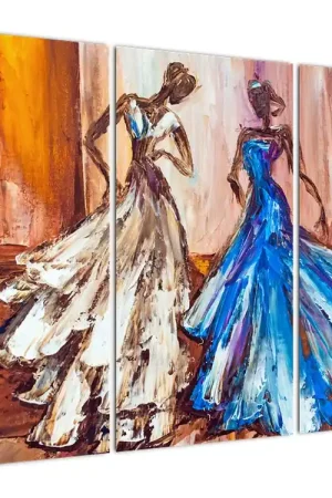 Schilderij - Danseres, oliverfschilderij Ostatnia szansa