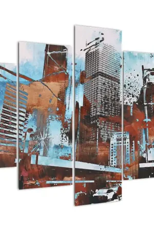 Schilderij - Wolkenkrabbers Tylko dziś