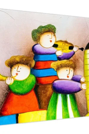 Schilderij - Muzikanten, schildering Kup teraz