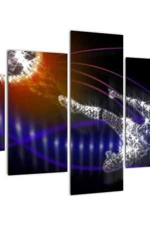 Wysoka jakość Schilderij - Voetballer in een sprong