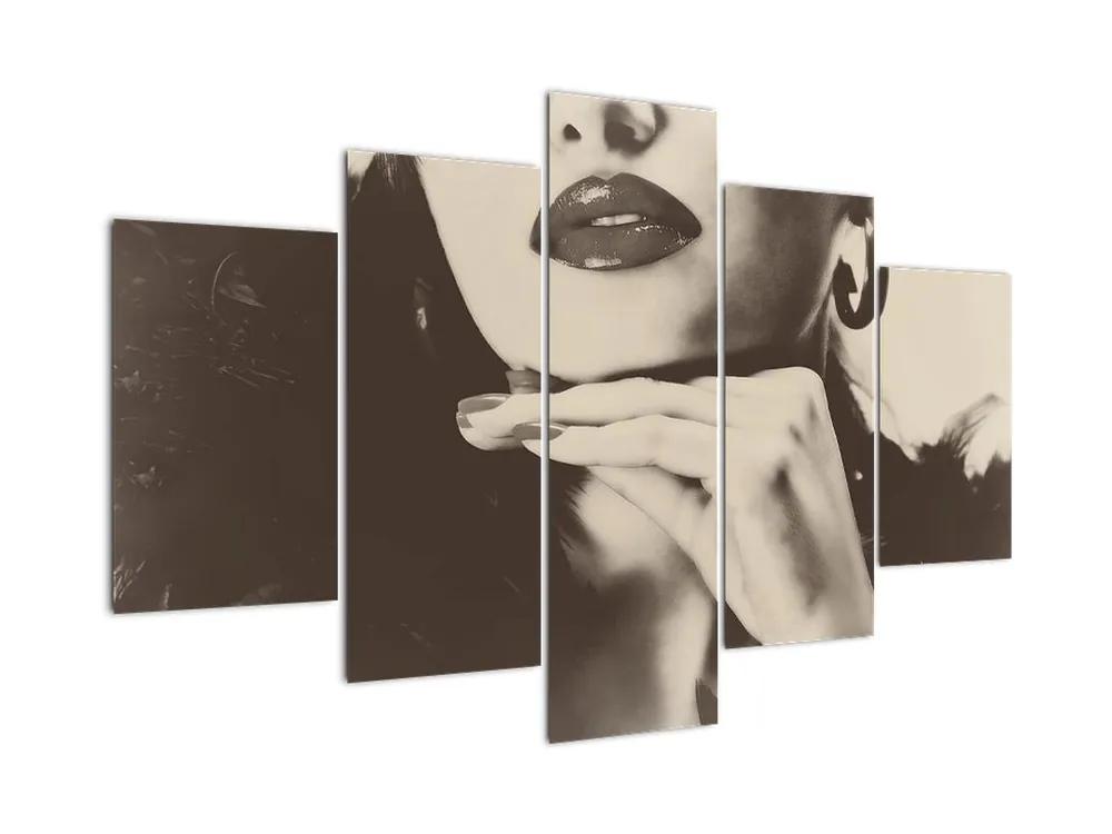 Schilderij - Vintage foto van een vrouw Najlepsza cena