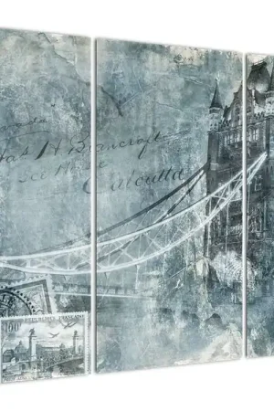 Schilderij - Tower Bridge in koude tinten Popularny