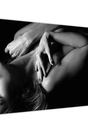 Promocja Schilderij - Portret van een vrouw in ondergoed