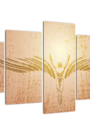 Schilderij - Engelachtige abstractie Zwrot pieniędzy