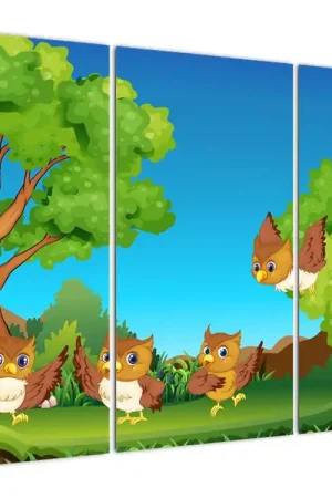 Najlepsza cena Schilderij - Vrolijke uilen