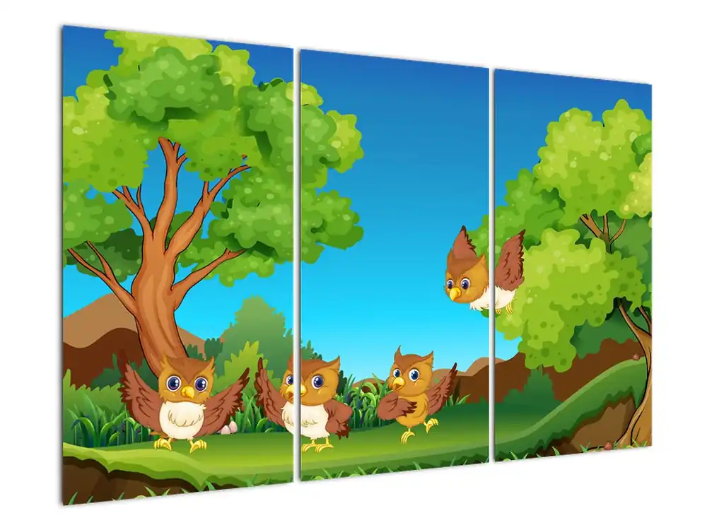 Najlepsza cena Schilderij - Vrolijke uilen