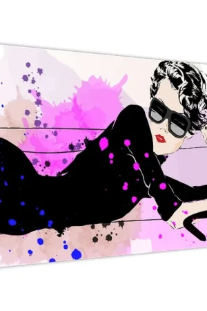 Schilderij - Vrouw met zwarte poes Niska cena