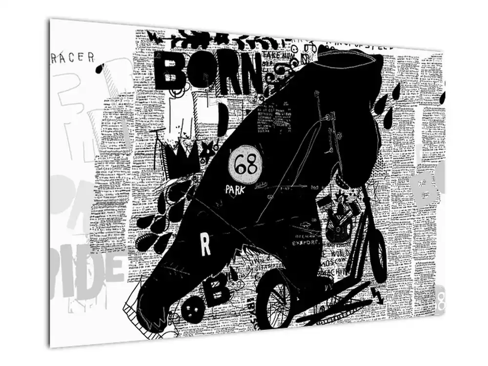 Ostatnia szansa Schilderij - Geboren om te rijden