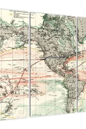 Tylko dziś Schilderij - Wereldkaart